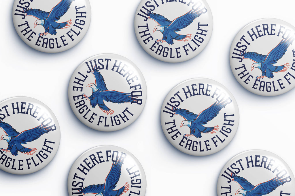Auburn Just Here For The Eagle Flight Button