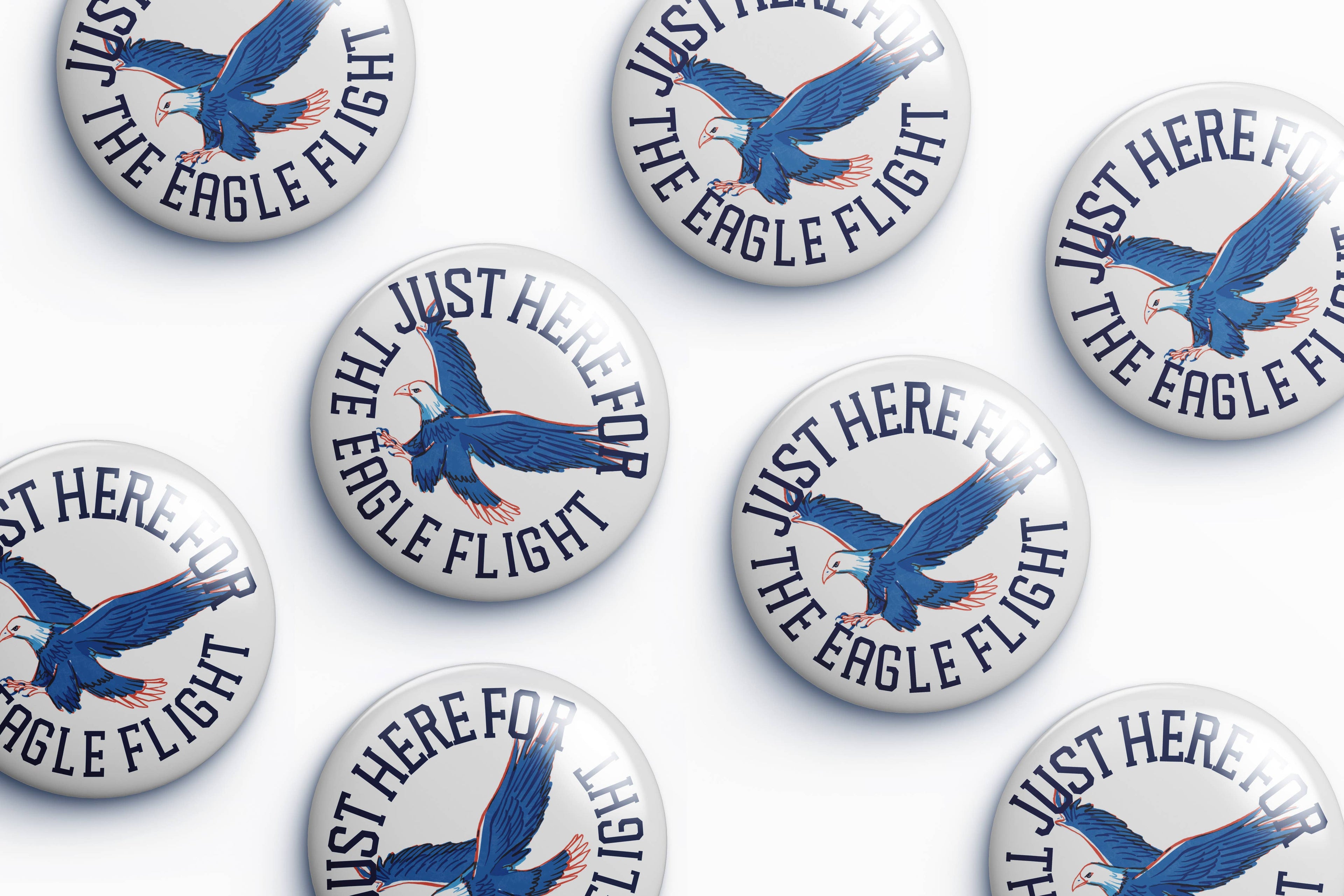 Auburn Just Here For The Eagle Flight Button