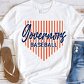 Governors Striped Baseball Tee