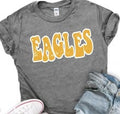 Eagles Distressed Mascot Short Sleeve Tee