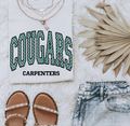 Carpenter Cougars Block Polka Dot
