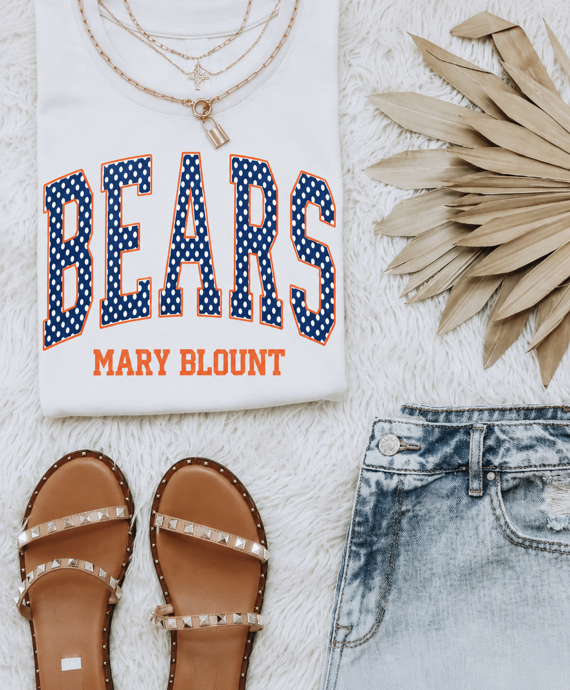 Mary Blount Bears Block Polka Dot