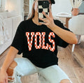 Vols Checkerboard Design- Short Sleeve Tee