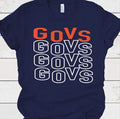 Governors Stacked Mascot Tee