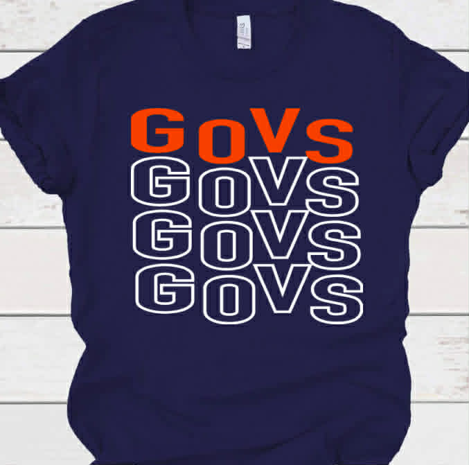Governors Stacked Mascot Tee